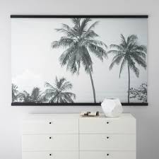 White Palm Tree Mural Pottery Barn