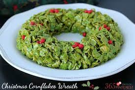 christmas cornflakes wreath simple
