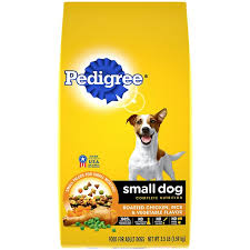 Pedigree Small Dog Complete Nutrition Roasted Chicken Rice Vegetable Flavor Small Breed Dry Dog Food 3 5 Lb Bag