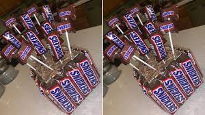 snickers candy bouquet diy