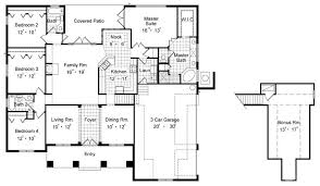 Spanish House Plan W 4 Bedrooms And 3