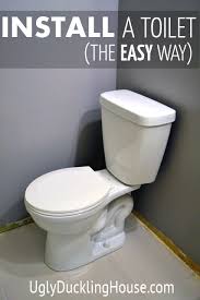 how to install a toilet the easy way