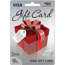50 vanilla visa gift box gift card