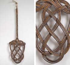 large early 1900s rattan carpet beater