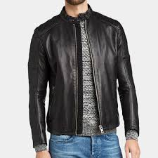 shoulders leather cafe racer jacket safyd