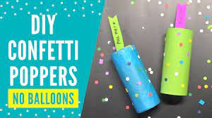 make confetti poppers without balloons