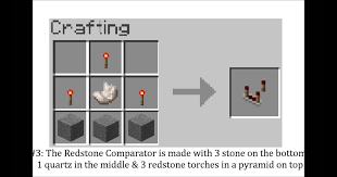 The only output point is toward the side which has 1 redstick on it. Minecraft Redstone Comparator Recipe Harbolnas N