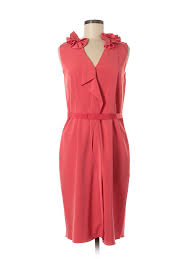 Details About Elie Tahari For Nordstrom Women Red Casual Dress 8