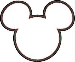 Mickey mouse outline | Mickey mouse outline, Mickey mouse head, Mickey mouse