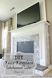 Diy Faux Fireplace Entertainment Center