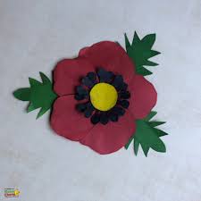 paper poppy with our free printable