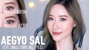 how to aegyo sal puffy smiling eyes