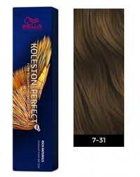Wella Koleston Perfect Me Permanent Hair Color 7 31 Medium Blonde Gold Ash