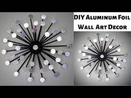 aluminum foil diy wall art decor