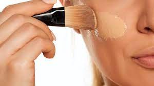 how to apply foundation with a brush