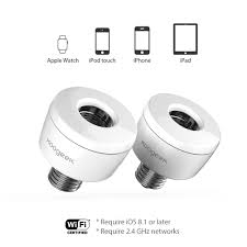Koogeek Smart Socket Wifi Enabled E26 Light Bulb Adapter Works With Apple Homekit Support Siri Voice Control Home App On 2 4ghz Network