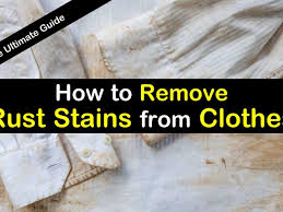 remove rust stains from clothes