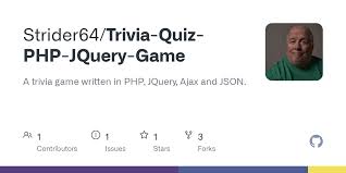 This popular board game includes 3,000 questions that will challenge the mind.questions cover an array of subjects, so the game will appeal to almost anyone. Trivia Quiz Php Jquery Game Display Highscores Php At Master Strider64 Trivia Quiz Php Jquery Game Github
