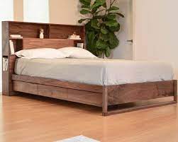 Bed With Headboard Storage And Charging