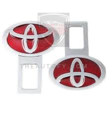 Toyota Red Logo Seat Belt Clip Safety