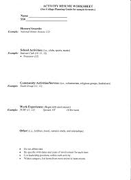 Resume Template College Application Resume Format Diacoblog Com