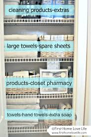 Breathing room organization + styling. Linen Closet Organization And Closet Pharmacy First Home Love Life