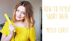 Wavy hair dries out easily, therefore you need to be shopping for moisturising products. How To Messy Curls For Short Hair Tinytwisst Youtube
