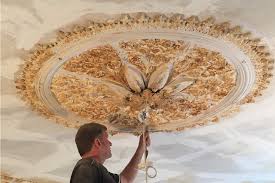 plaster ceiling rose restoration