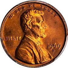 United States 1969 S Lincoln Memorial Cent