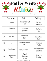 winter writing prompts for kids free