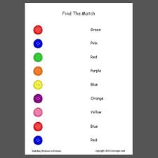 find the match color words