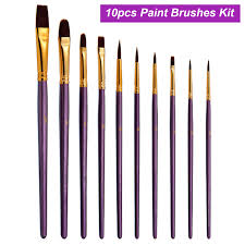 10pcs paint brushes set kit artist