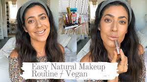 easy natural makeup routine with vegan