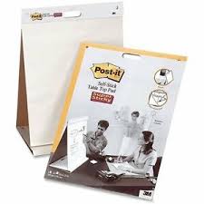Details About Post It Self Stick Tabletop Easel Pad 20 In X 23 In Whi W
