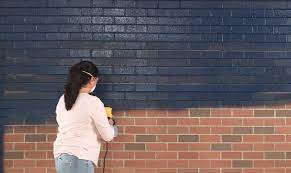 How To Paint Spray Bricks Accent
