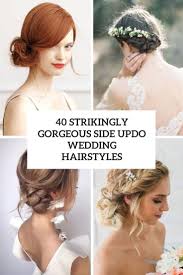 Finish off with some hairspray and a barrette. 40 Gorgeous Side Updo Wedding Hairstyles Weddingomania