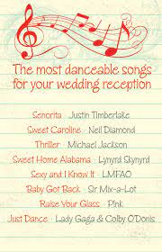 Check spelling or type a new query. The Most Danceable Song Selections For Your Wedding Reception