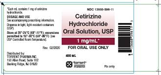 cetirizine hydrochloride solution