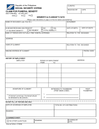 guarantors form sss fill out and sign