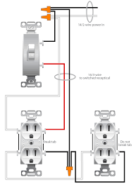 Multiple outlet in serie wiring diagram : Wiring A Switched Outlet Wiring Diagram Electrical Online