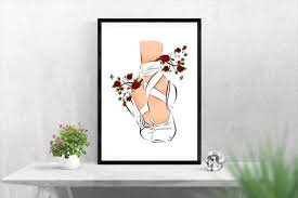 Wall Art Ballet Shoes Printable Art