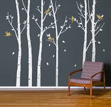 Urban Forest White Wall Stickers By