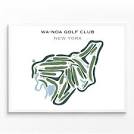 Wa-noa Golf Club New York Golf Course Map Home Decor - Etsy