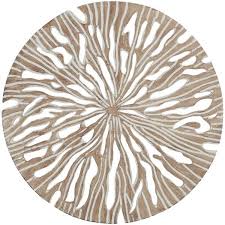 Intricately Carved Starburst Wall Decor
