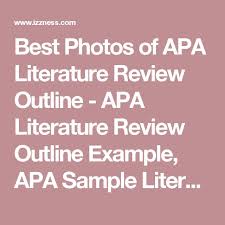 Literature Review Outline Template        Free Sample  Example     Pinterest