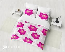 fl bedding white pink flowers