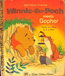 Winnie the pooh disney a a milne tigger roo vintage book lot 26 illustrated. Winnie The Pooh Meets Gopher D117 Little Golden Book By Milne A A Adapted Desantis George Illustrators Walt Disney Studio Good Hardcover 1978 Basket Case Books