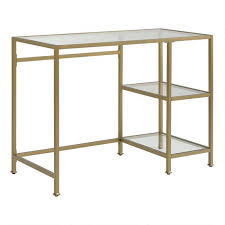 Choose from contactless same day delivery, drive up and more. Milayan Gold Metal Glass Desk