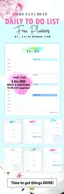 Cute Checklist Template Free Printable To Do Lists Redautos Co