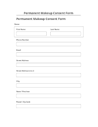 pre fill permanent makeup consent form